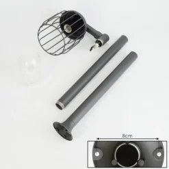 Lampes Vintages & Rétros-hofstein Borne lumineuse Foothills Anthracite, 1 lumière