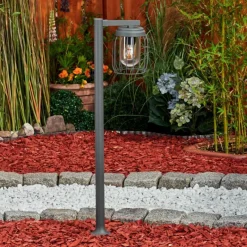 Lampes Vintages & Rétros-hofstein Borne lumineuse Foothills Anthracite, 1 lumière