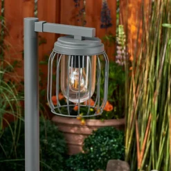 Lampes Vintages & Rétros-hofstein Borne lumineuse Foothills Anthracite, 1 lumière