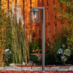 Lampes Vintages & Rétros-hofstein Borne lumineuse Foothills Anthracite, 1 lumière