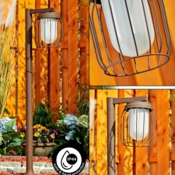 hofstein Borne lumineuse Foothills Rouille, 1 lumière