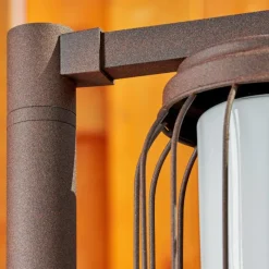 hofstein Borne lumineuse Foothills Rouille, 1 lumière