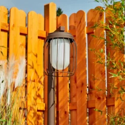 hofstein Borne lumineuse Foothills Rouille, 1 lumière