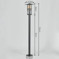 hofstein Borne lumineuse Fukuoka Anthracite, 1 lumière