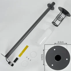 hofstein Borne lumineuse Fukuoka Anthracite, 1 lumière