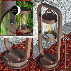 hofstein Borne lumineuse Fulham Rouille, 1 lumière