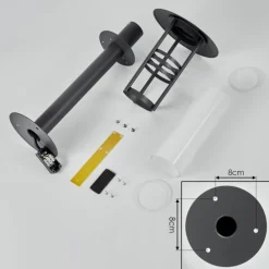 hofstein Borne lumineuse Fushun Anthracite, 1 lumière