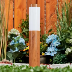 hofstein Borne lumineuse Gabarone Brun, Couleur bois, 1 lumière