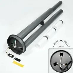 hofstein Borne lumineuse Gaborone Anthracite, 3 lumières