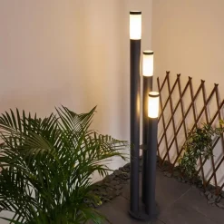 hofstein Borne lumineuse Gaborone Anthracite, 3 lumières