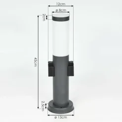 hofstein Borne lumineuse Gaborone Anthracite, 1 lumière