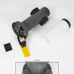 hofstein Borne lumineuse Gaborone Anthracite, 1 lumière