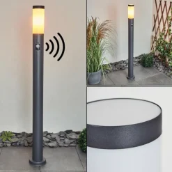 hofstein Borne lumineuse Gaborone Anthracite, 1 lumière, Détecteur de mouvement