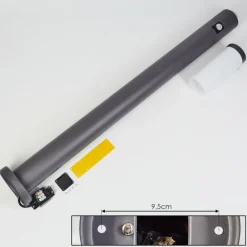 hofstein Borne lumineuse Gaborone Anthracite, 1 lumière, Détecteur de mouvement