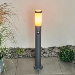 hofstein Borne lumineuse Gaborone Anthracite, 1 lumière, Détecteur de mouvement