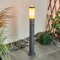 hofstein Borne lumineuse Gaborone Anthracite, 1 lumière, Détecteur de mouvement