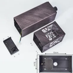 hofstein Borne lumineuse Geroboti Rouille, 1 lumière