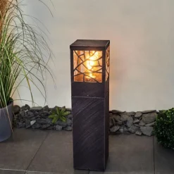 hofstein Borne lumineuse Geroboti Rouille, 1 lumière