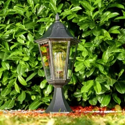 Luminaires Rustiques-hofstein Borne lumineuse Gilze Noir, 1 lumière