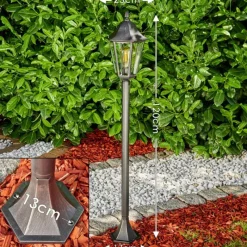 hofstein Borne lumineuse Gilze Noir, Argenté, 1 lumière