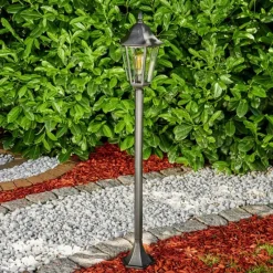 hofstein Borne lumineuse Gilze Noir, Argenté, 1 lumière