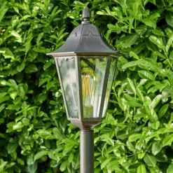 hofstein Borne lumineuse Gilze Noir, Argenté, 1 lumière