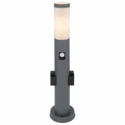 Luminaires Globo Lighting Borne lumineuse Globo BOSTON Anthracite, 1 lumière, Détecteur de mouvement