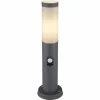 Luminaires Globo Lighting Borne lumineuse Globo BOSTON Anthracite, 1 lumière, Détecteur de mouvement