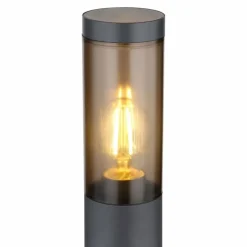 Suspension Verre Fumé-Luminaires Globo Lighting Borne lumineuse Globo BOSTON Anthracite, 1 lumière