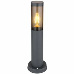 Suspension Verre Fumé-Luminaires Globo Lighting Borne lumineuse Globo BOSTON Anthracite, 1 lumière