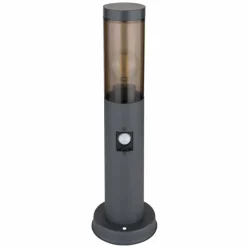 Suspension Verre Fumé-Luminaires Globo Lighting Borne lumineuse Globo BOSTON Anthracite, 1 lumière, Détecteur de mouvement