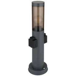 Suspension Verre Fumé-Luminaires Globo Lighting Borne lumineuse Globo BOSTON Anthracite, 1 lumière