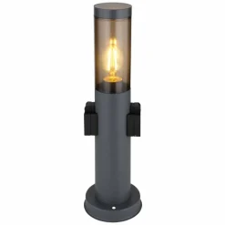 Suspension Verre Fumé-Luminaires Globo Lighting Borne lumineuse Globo BOSTON Anthracite, 1 lumière