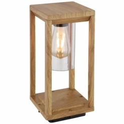 Lampes En Bois-Luminaires Globo Lighting Borne lumineuse Globo CANDELA Bois foncé, 1 lumière