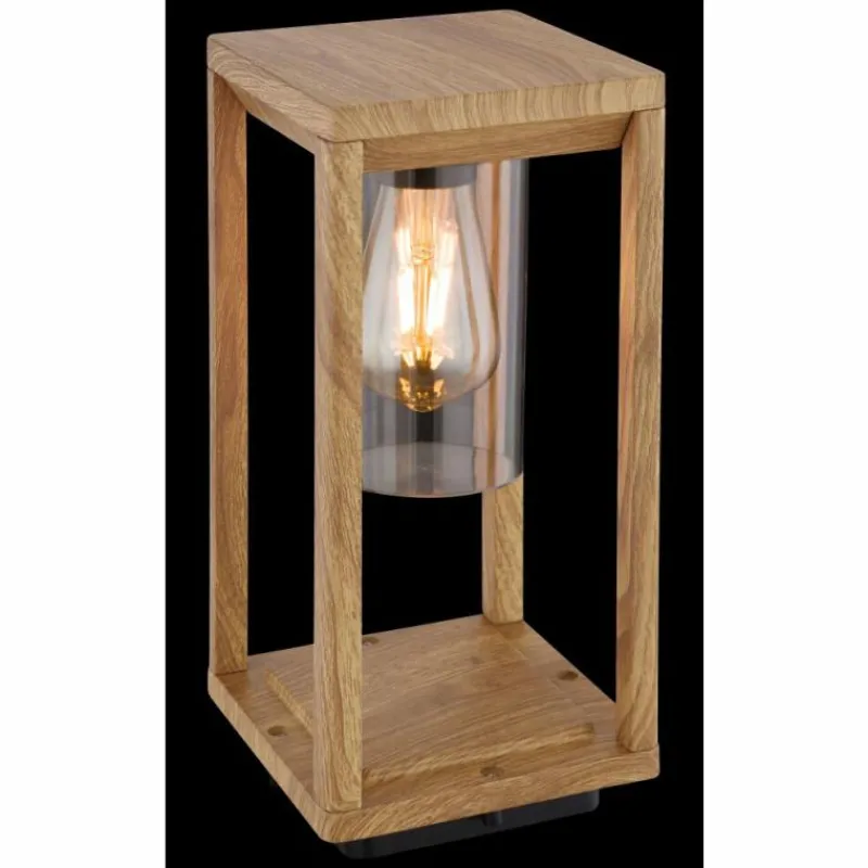 Lampes En Bois-Luminaires Globo Lighting Borne lumineuse Globo CANDELA Bois foncé, 1 lumière