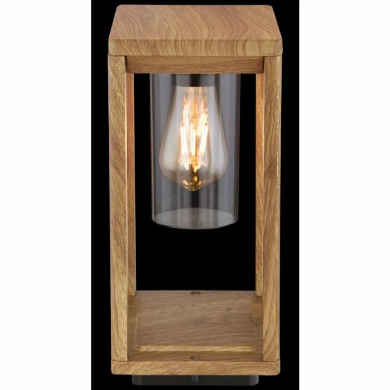 Lampes En Bois-Luminaires Globo Lighting Borne lumineuse Globo CANDELA Bois foncé, 1 lumière