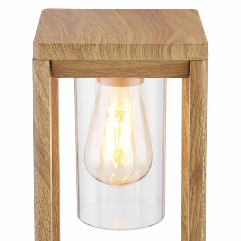Lampes En Bois-Luminaires Globo Lighting Borne lumineuse Globo CANDELA Bois foncé, 1 lumière