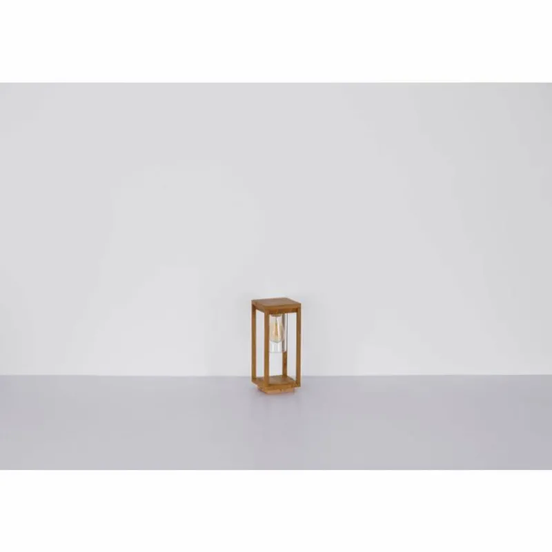 Lampes En Bois-Luminaires Globo Lighting Borne lumineuse Globo CANDELA Bois foncé, 1 lumière