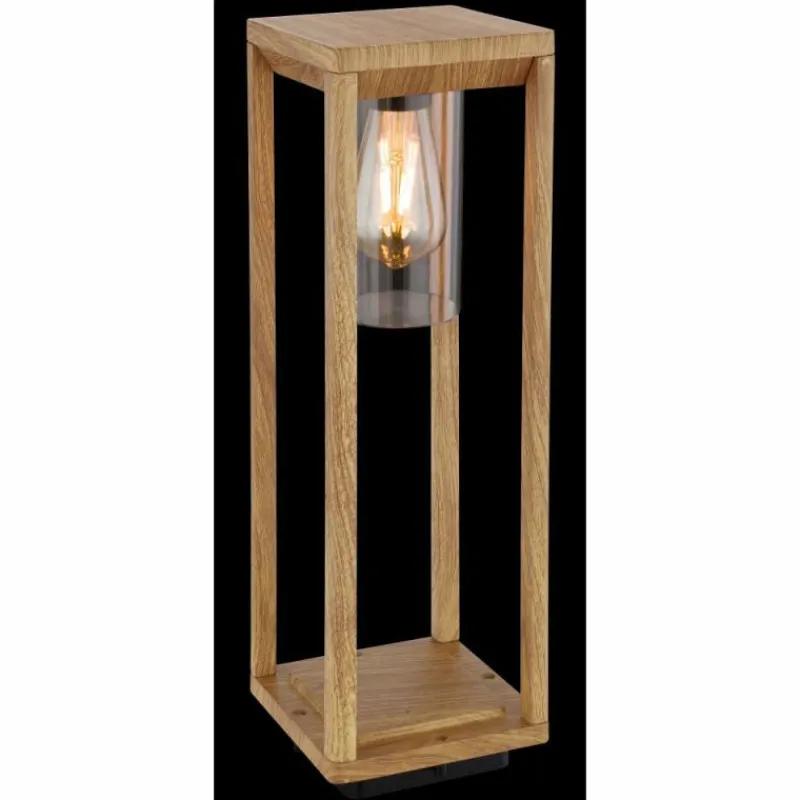 Lampes En Bois-Luminaires Globo Lighting Borne lumineuse Globo CANDELA Bois foncé, 1 lumière