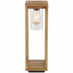 Lampes En Bois-Luminaires Globo Lighting Borne lumineuse Globo CANDELA Bois foncé, 1 lumière