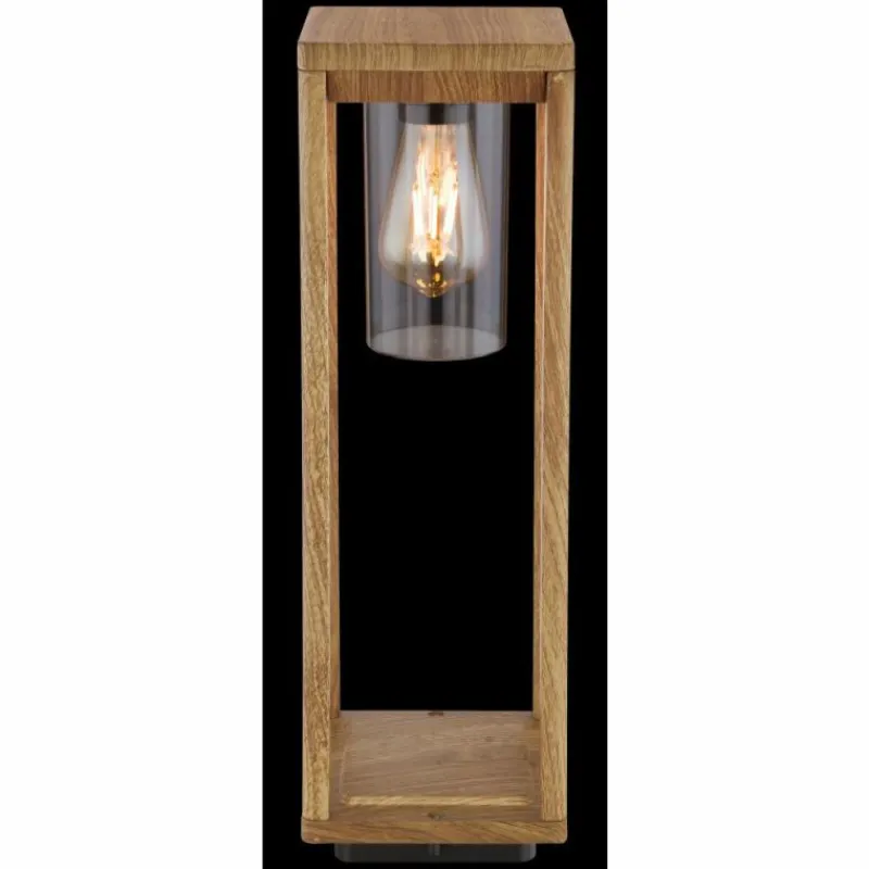 Lampes En Bois-Luminaires Globo Lighting Borne lumineuse Globo CANDELA Bois foncé, 1 lumière