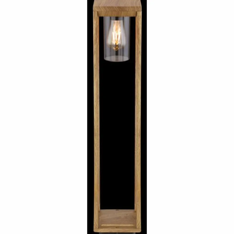 Lampes En Bois-Luminaires Globo Lighting Borne lumineuse Globo CANDELA Bois foncé, 1 lumière