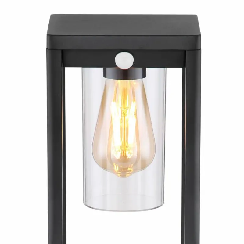 Luminaires Globo Lighting Borne lumineuse Globo CANDELA Noir, 1 lumière, Détecteur de mouvement