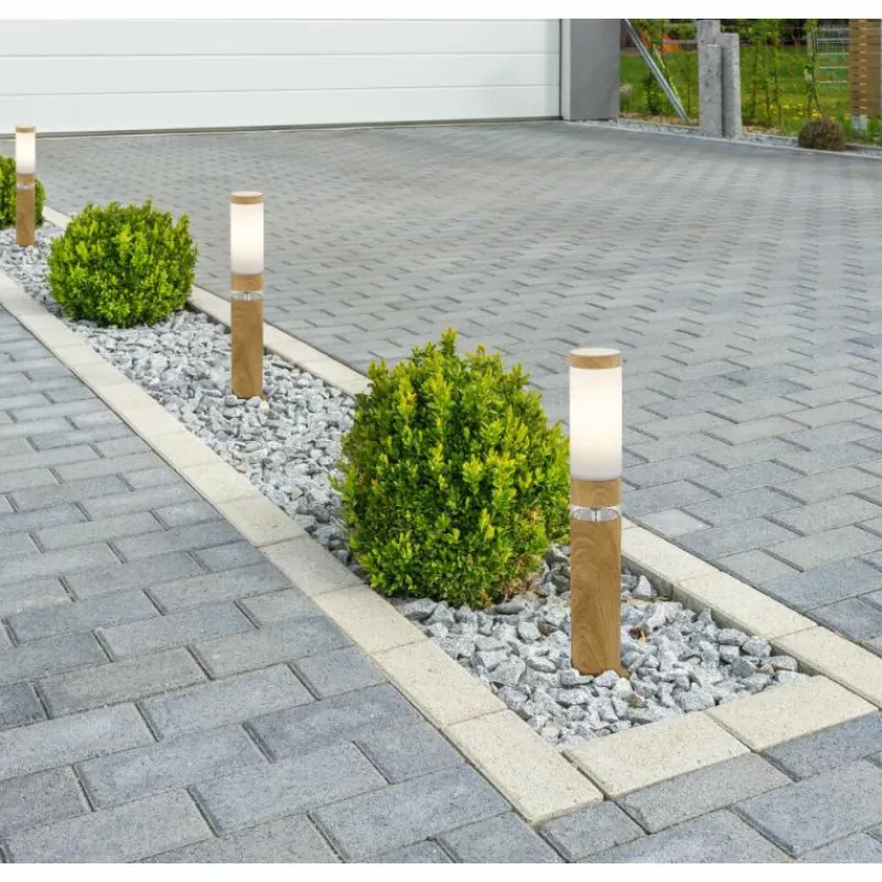 Lampes En Bois-Luminaires Globo Lighting Borne lumineuse Globo JAICY Couleur bois, 1 lumière