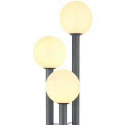 Luminaires Globo Lighting Borne lumineuse Globo LAURA Anthracite, Acier inoxydable, 3 lumières