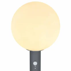 Luminaires Globo Lighting Borne lumineuse Globo OSSY Anthracite, 1 lumière, Détecteur de mouvement