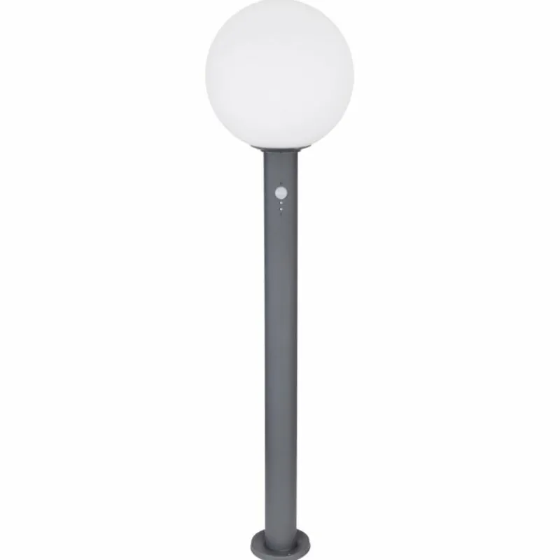Luminaires Globo Lighting Borne lumineuse Globo OSSY Anthracite, 1 lumière, Détecteur de mouvement