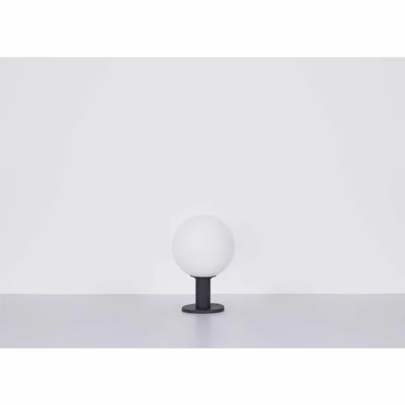 Luminaires Globo Lighting Borne lumineuse Globo OSSY Anthracite, 1 lumière, Détecteur de mouvement