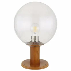 Lampes En Bois-Luminaires Globo Lighting Borne lumineuse Globo OSSY Couleur bois, 1 lumière