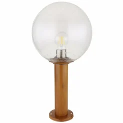 Lampes En Bois-Luminaires Globo Lighting Borne lumineuse Globo OSSY Couleur bois, 1 lumière